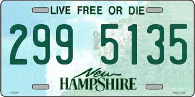 NH license plate 2995135