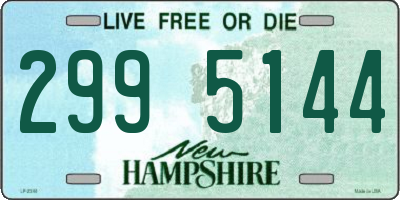 NH license plate 2995144