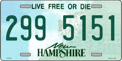 NH license plate 2995151