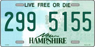NH license plate 2995155