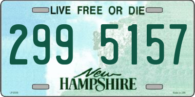 NH license plate 2995157