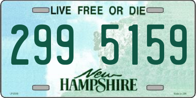 NH license plate 2995159