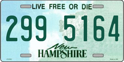 NH license plate 2995164