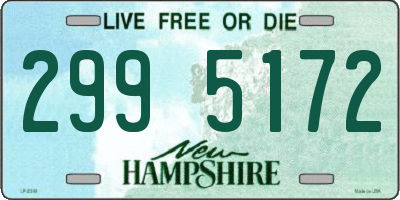 NH license plate 2995172