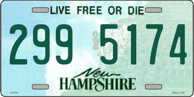 NH license plate 2995174