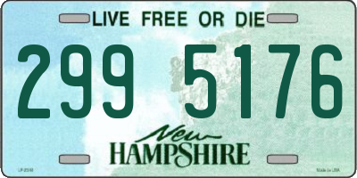 NH license plate 2995176