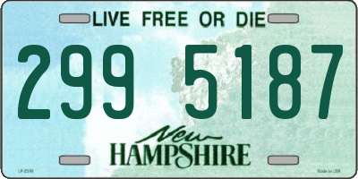 NH license plate 2995187