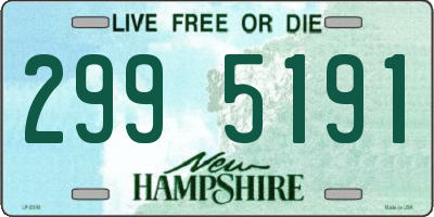 NH license plate 2995191