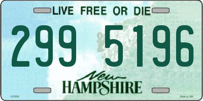 NH license plate 2995196