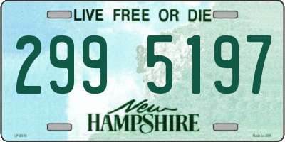 NH license plate 2995197
