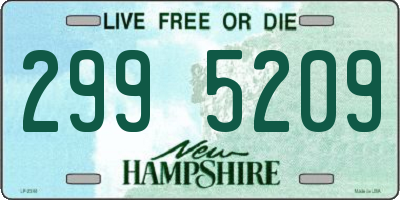NH license plate 2995209