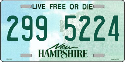 NH license plate 2995224