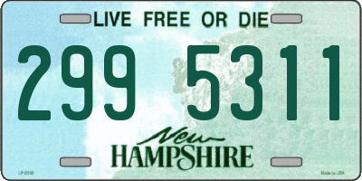 NH license plate 2995311