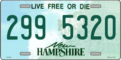 NH license plate 2995320