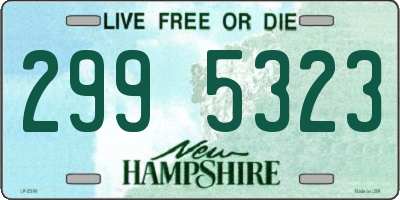 NH license plate 2995323