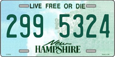 NH license plate 2995324
