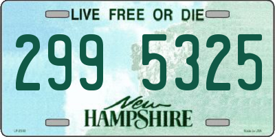 NH license plate 2995325