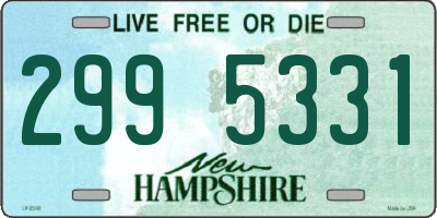 NH license plate 2995331