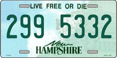 NH license plate 2995332