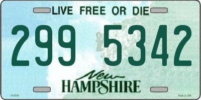 NH license plate 2995342