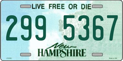 NH license plate 2995367