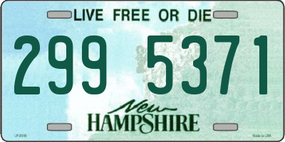 NH license plate 2995371