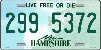 NH license plate 2995372
