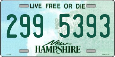 NH license plate 2995393