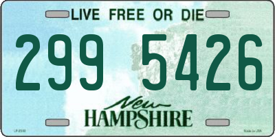 NH license plate 2995426