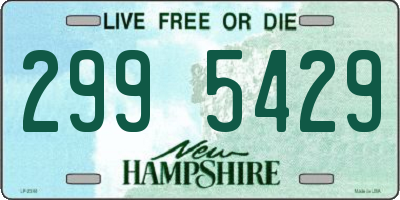 NH license plate 2995429