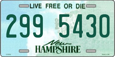 NH license plate 2995430