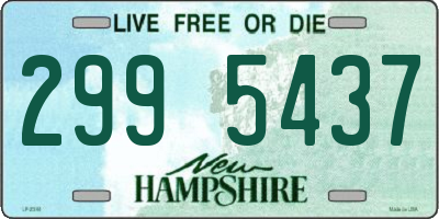 NH license plate 2995437