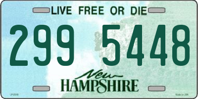 NH license plate 2995448