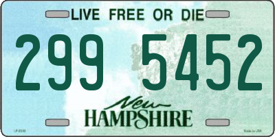 NH license plate 2995452