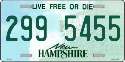 NH license plate 2995455