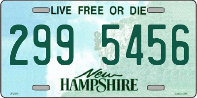 NH license plate 2995456