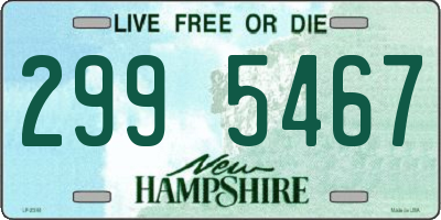 NH license plate 2995467