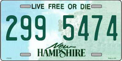 NH license plate 2995474