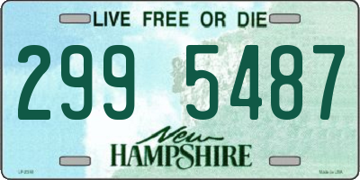 NH license plate 2995487