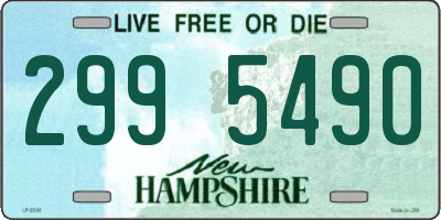 NH license plate 2995490