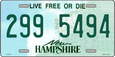 NH license plate 2995494