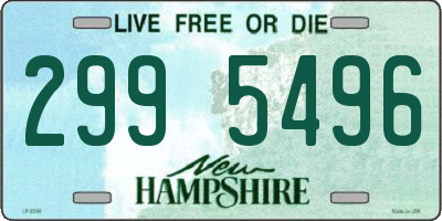 NH license plate 2995496