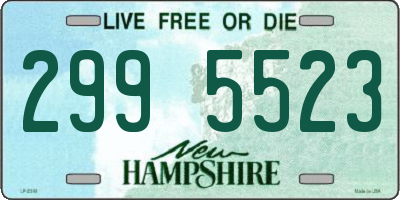 NH license plate 2995523