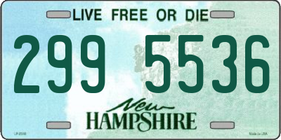 NH license plate 2995536