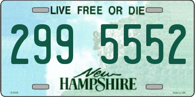NH license plate 2995552