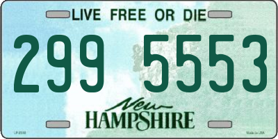 NH license plate 2995553