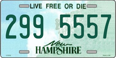 NH license plate 2995557