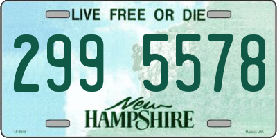 NH license plate 2995578