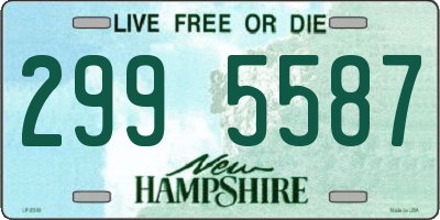 NH license plate 2995587