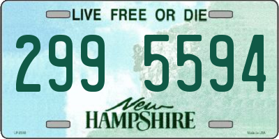 NH license plate 2995594